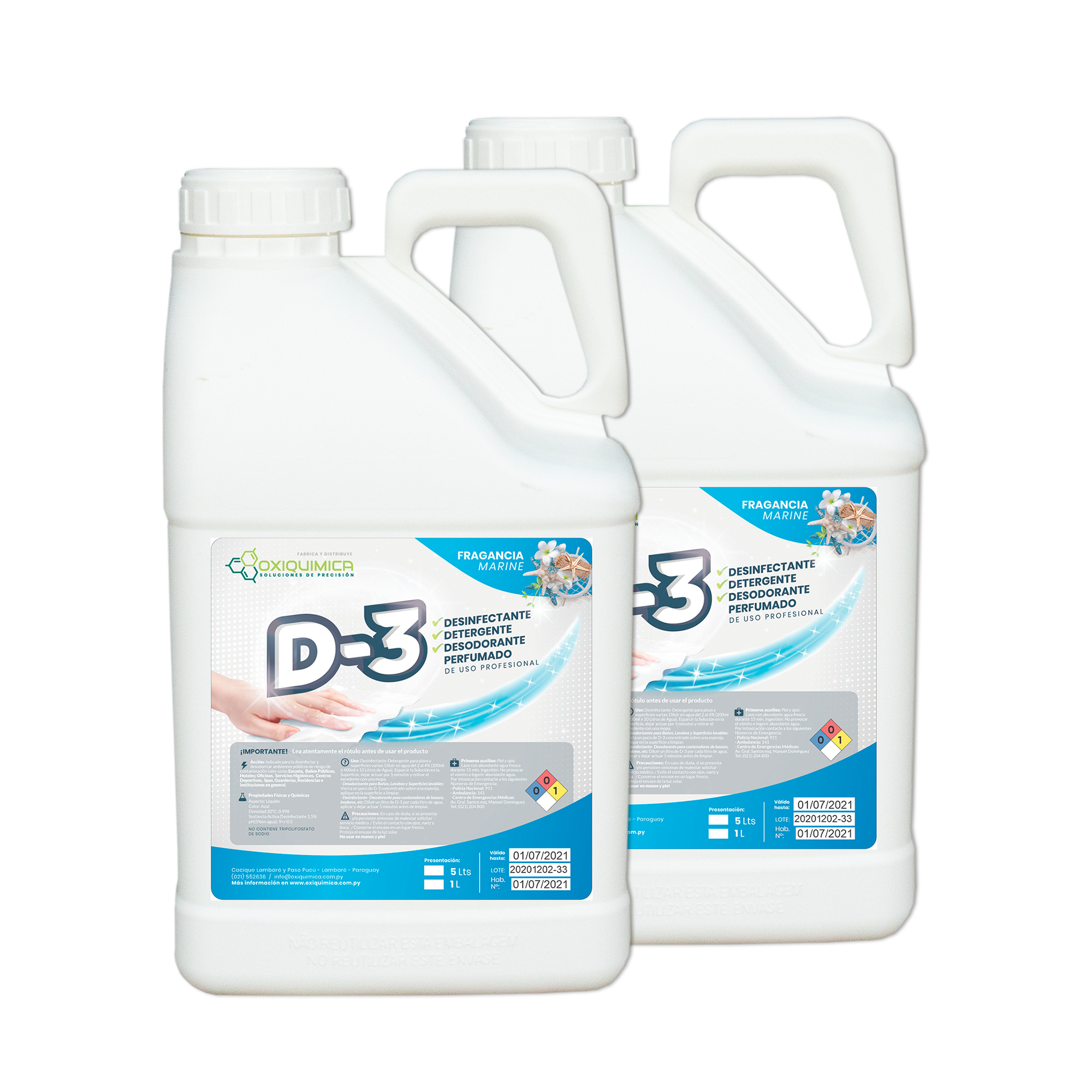 "DR3, desinfectante detergente de triple acción para baños, lavabos e inodoros, ideal para eliminar bacterias y olores"