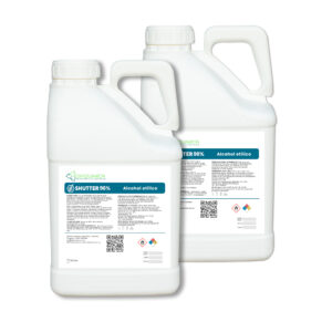 "SHUTTER AL 96, antiséptico efectivo para eliminar bacterias en piel, superficies y objetos inertes"