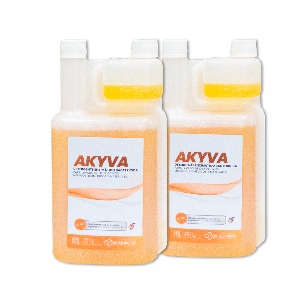 AKYVA, formulación enzimática para limpieza y descontaminación efectiva en solo 2 minutos, con estabilidad de hasta 7 días"